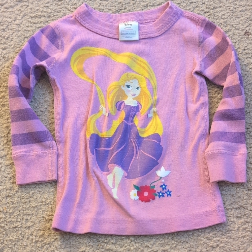 Hanna Andersson Disney Tangled Long Sleeve Pajama Top Size 2T